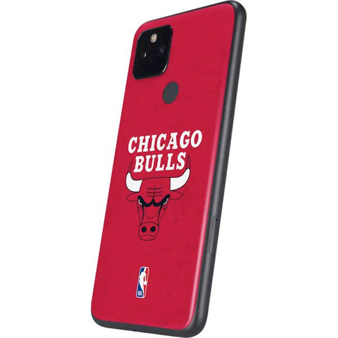 NBA Chicago Bulls Red Distressed Google Pixel 4a 5G Skin